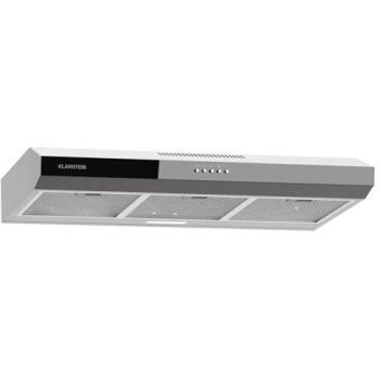 Campana Extractora Empotrada Klarstein Contempo 90, 90 cm, 200 m³/h, LED, Acero Inoxidable y Acrílico