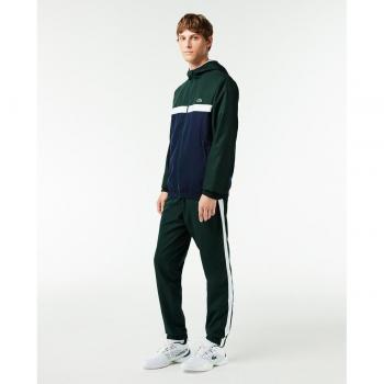 Lacoste Chándal Tennis Regular Fit - Chándal de poliéster, corte regular, diseño clásico, logotipo bordado en el pecho, pantalones con cintura elástica y cordón ajustable