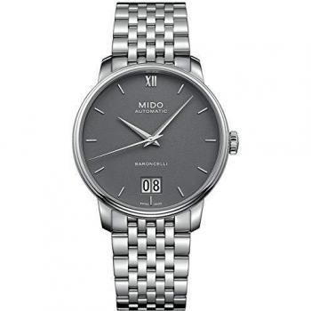 Mido Baroncelli Big Date Automatic Men's Watch 40mm Silver