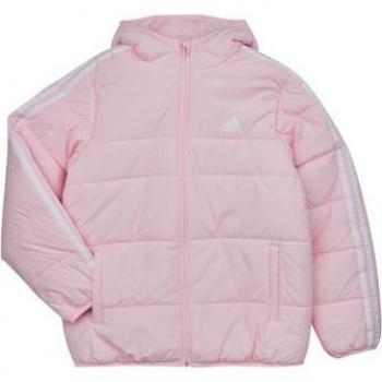 Adidas Girls' Pink 3 Stripes Down Jacket