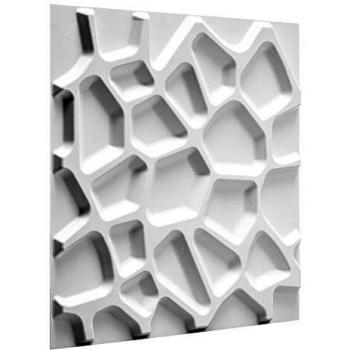 Paneles de Pared 3D WallArt Gaps Ecológicos, Color Burbuja, Mimbre Plano y Flores, 12 Piezas GA-WA01; Paneles de Pared 3D Olivia, Blanco,
