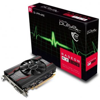 Sapphire pulso Radeon RX550 2 GB de memoria 128 bits, GDDR5, DisplayPort/HDMI/DL-DVI-D PCI Express tarjeta gráfica – negro