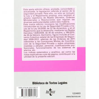 Legislación de seguridad privada