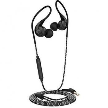 Ksix Go&Play - Auriculares Deportivos Extra Bas Estereo, Color Negro