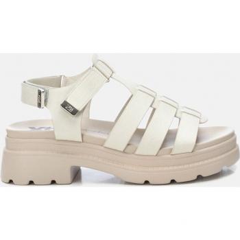 Sandalia Xti 14234502 Hielo para Mujer - Sandalias planas de mujer con cierre autoadherente
