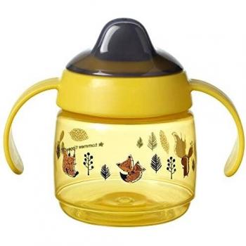 Vaso de Aprendizaje Tommee Tippee Superstar Sippee, 190 ml, Amarillo, para Bebés de 4 Meses en Adelante