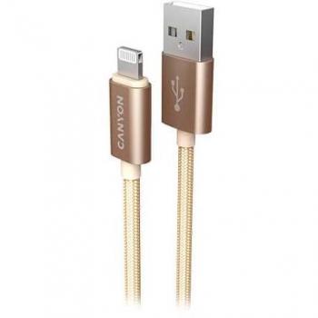 Cable Lightning a USB-A Trenzado Canyon 1m Dorado USB 2.0