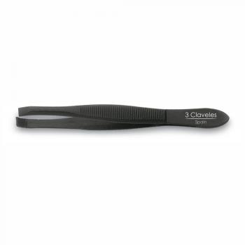 Pinza de depilar cangrejo negra 8 cm – 3 Claveles 12232