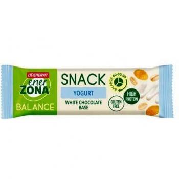 Enerzona Snack Yogur 25g - Snack proteico bajo en carbohidratos, con sabor a yogur, 25 gramos por porción, alto en proteínas y fibra, ideal para dietas equilibradas y como merienda saludable