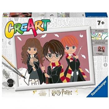 RAVENSBURGER PINTAR POR NUMEROS CREART SERIE D HARRY POTTER TRIO MAGICO