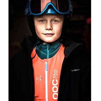 POC POCito VPD Air Vest + Trax Edition - Chaleco Deportivo, Color Naranja Fluorescente, Color 500, tamaño Medium