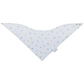 Cambrass Stela - Babero bandana, 36.5 x 18 cm, color celeste / estrella