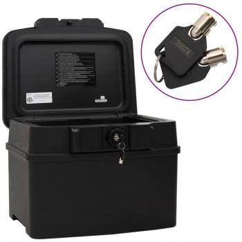 vidaXL Safe Box Black 44x37x34 cm