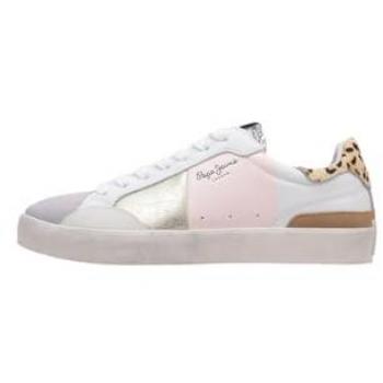 Zapatillas Pepe Jeans Lane Sweet Blanco Rosa Dorado Mujer Talla 36 Light Nude Pink