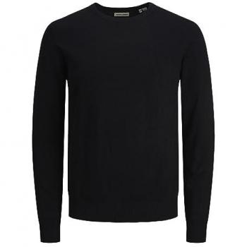 Suéter de punto negro para hombre Jack & Jones Emil, ajuste regular, talla XS