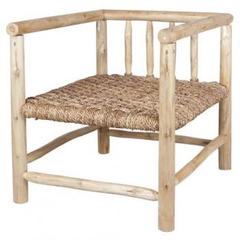 Sillón Valentino de Madera y Fibra Natural - Misterwils Furniture para Almas Libres