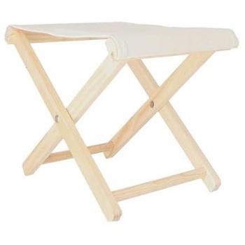 Taburete Plegable Sunset de Madera Haya Sin Barniz 46x46x50 cm