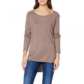 Only Onlmila Lacy L/S Long Pullover Knt Noos Suter Pulver, marrón, S para Mujer