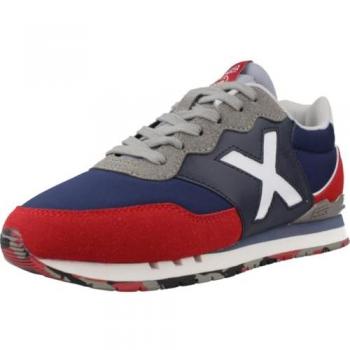 Zapatilla Dash Kid Munich - Zapatillas infantiles, modelo 158, color azul con detalles en rojo y gris, talla 34
