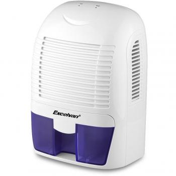 Excelvan - 1500ml Mini deshumidificador de aire , Secadora portátil, con Tanque de Agua Individual, Apaque automaticamente, Bajo Consumo, para officina, baño, casa