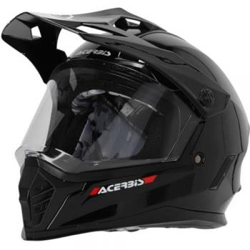 Casco de motocross juvenil Acerbis Adventure Rider Junior Dual Negro