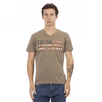 Trussardi Action Brown Cotton T-Shirt - M