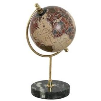 Globo Terraqueo Home ESPRIT Negro Beige Vintage 10 x 10 x 20 cm