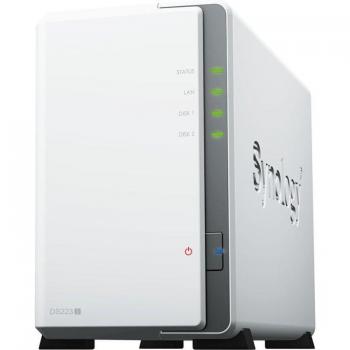 Synology DiskStation DS223J NAS/storage server Desktop Realtek RTD1619B 1 GB DDR4 DiskStation Manager White
