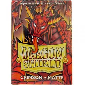 Dragon Shield Small Japanese Matte Sleeves - Crimson (60 Count)