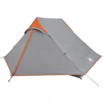 Tienda de campaña para 2 personas impermeable en color blanco, azul y gris
