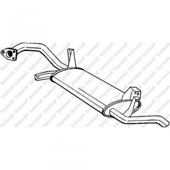 Silenciador trasero BOSAL 177-105
