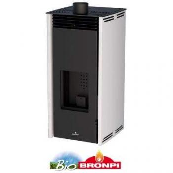 Estufa de Pellet 6 kW Sin Electricidad Color Marfil Modelo FREE-6-MF