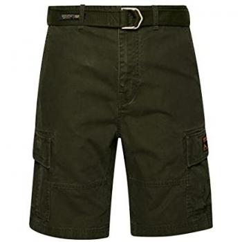 Superdry Vintage Heavy Cargo Shorts Dark Green 28
