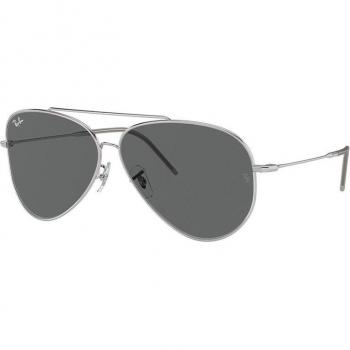 Ray-Ban Aviator Reverse RB R0101S 003/GR Unisex Silver Pilot Sunglasses