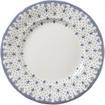Plato llano Flor de Lis La Cartuja de Sevilla