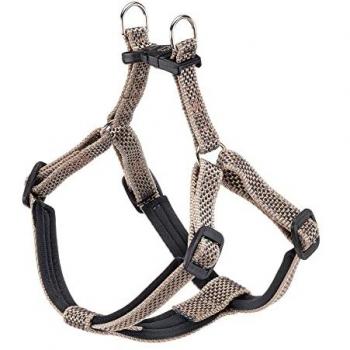 Arnés Daytona Deluxe Marrón para Perros - Nylon Acolchado, Ajustable y Reflectante