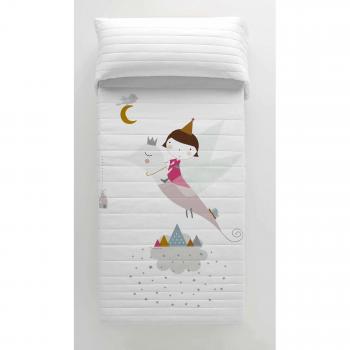 HACIENDO EL INDIO Colcha bouti Reversible Wonderland Pinkcama 90 cm