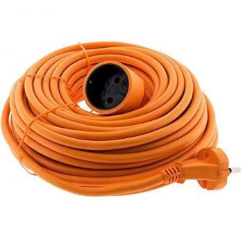 Prolongador Zenitech 16A HO5VV-F 2x1.5mm² Naranja 20m