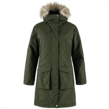 Fjällräven Nuuk Lite Parka Verde Bosque Mujer - Chaqueta con Capucha, Talla XS