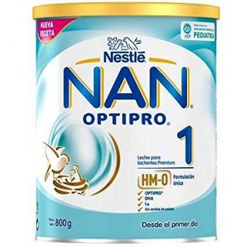 Nestlé Nan Optipro 1 Leche para Lactantes en Polvo Fórmula para Bebé Desde el Primer Día, 800g