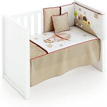 Edredón de Cuna desenfundable + protector desenfundable + Cojín Friends Beige Petite Star, tamaño CUNA 60 x 120