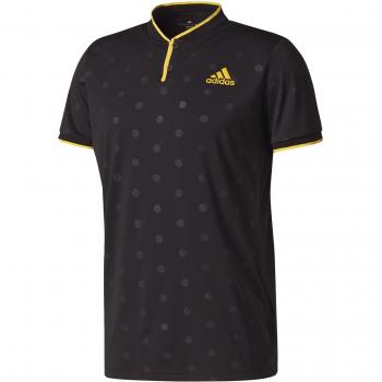 adidas London Polo Tenis, Hombre, Negro, L