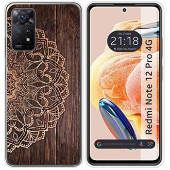 Funda de Silicona Personalizada para Xiaomi Redmi Note 12 Pro 4G con Diseño de Madera 06