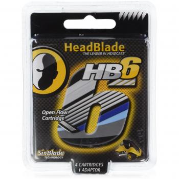 HeadBlade - Cuchillas de Rasurado 4 Piezas - 6x Cuchillas