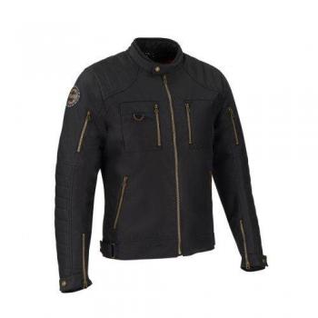 Bering Moto Chaquetas Ramsey, Negro, Tamaño 4 X l