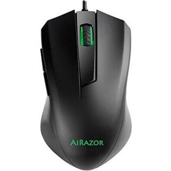 Ratón óptico con cable USB AiRazor m810RGB negro, 5 botones y retroiluminación RGB
