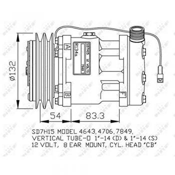 Compresor de aire acondicionado NRF 32130G