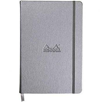 Cuaderno Web Rhodia A5 Plata con Puntos