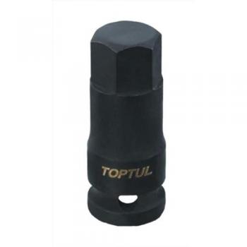 TOPTUL KADH1617 Cubos insertables 1/2 de impacto hexagonal, tamaño 17 mm
