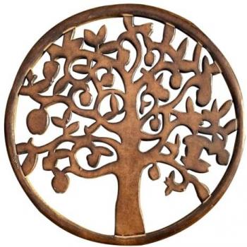 Placa de madera Signes Grimalt Árbol de la Vida 60x60x2cm Marrón